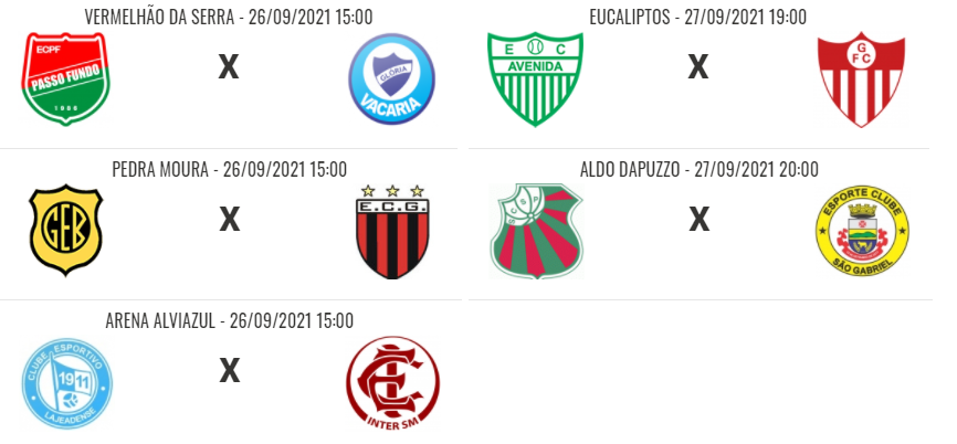 Jogos de hoje  Futebol desta segunda (27/09)