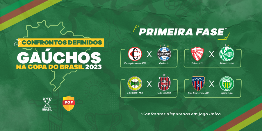 Tabela, Copa do Brasil 2023